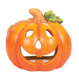 DEKOR.ZA NOČ ČAROVNIC GLOSSTYLE BUČA KERAMIČNA 11 CM PREMERA