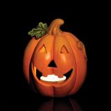 DEKOR.ZA NOČ ČAROVNIC GLOSSTYLE BUČA KERAMIČNA 11 CM PREMERA