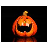 DEKOR.ZA NOČ ČAROVNIC GLOSSTYLE BUČA KERAMIČNA 14 CM