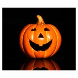 DEKOR.ZA NOČ ČAROVNIC GLOSSTYLE BUČA KERAMIČNA 14 CM