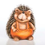 DEKOR.ZA NOČ ČAROVNIC GLOSSTYLE JEŽ HRANILNIK 16 CM KERAMIČNI