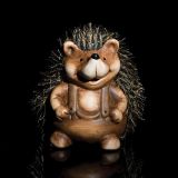 DEKOR.ZA NOČ ČAROVNIC GLOSSTYLE JEŽ HRANILNIK 16 CM KERAMIČNI