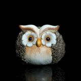 DEKOR.ZA NOČ ČAROVNIC GLOSSTYLE SOVA HRANILNIK 12 CM KERAMIČNA