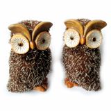 DEKOR.ZA NOČ ČAROVNIC GLOSSTYLE SOVA KERAMIČNA SORTIRANO 12.5X11X21 CM