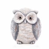 DEKOR.ZA NOČ ČAROVNIC GLOSSTYLE SOVA MGO KERAMIČNA 33 CM RJAVA ALI SIVA BARVA