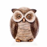 DEKOR.ZA NOČ ČAROVNIC GLOSSTYLE SOVA MGO KERAMIČNA 33 CM RJAVA ALI SIVA BARVA