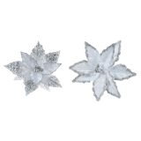 DEKORACIJA DECORIS BOŽIČNA ZVEZDA 27 CM SREBRNA, SORTIRANO