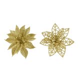 DEKORACIJA DECORIS BOŽIČNA ZVEZDA 9 CM 3/1 ZLATA, SORTIRANO