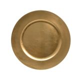 DEKORACIJA DECORIS KROŽNIK FI 33 CM, ZLAT POLIPROPILEN