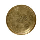 DEKORACIJA DECORIS KROŽNIK FI 35 CM, ZLAT ALUMINIJ