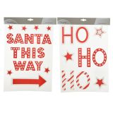 DEKORACIJA DECORIS NALEPKE SANTA/HO HO SORT