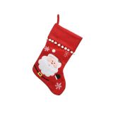 DEKORACIJA DECORIS NOGAVICA 40 CM RDEČA/BELA, SORTIRANO