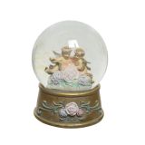 DEKORACIJA DECORIS SNEŽNA KROGLA ANGEL FI 10 CM V 12.5 CM