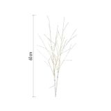 DEKORACIJA EMOS LED BREZOVE VEJE 2X60 CM TOPLO BELA, ČASOVNIK