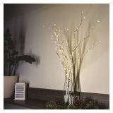 DEKORACIJA EMOS LED BREZOVE VEJE 2X60 CM TOPLO BELA, ČASOVNIK