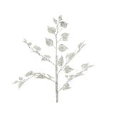 DEKORACIJA EVERLANDS VEJA Z LISTI, SREBRNA 90 CM