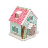 DEKORACIJA GLOSSTYLE HIŠA PRAVLJIČNA 21 CM LED