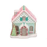 DEKORACIJA GLOSSTYLE HIŠA PRAVLJIČNA 21 CM LED