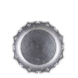 DEKORACIJA KROŽNIK VINTAGE SREBRN