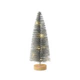 DEKORACIJA LUMINEO LED JELKA 30 CM SREBRNA TOPLO BELA