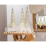 DEKORACIJA LUMINEO MIKRO LED SREBRNO DREVO VIŠINA 35 CM SORT