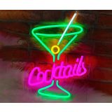 DEKORAT. STENSKA SVETILKA FOREVER NEON LED COCKTAILS