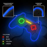 DEKORAT. STENSKA SVETILKA FOREVER NEON LED GAMEPAD