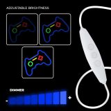 DEKORAT. STENSKA SVETILKA FOREVER NEON LED GAMEPAD