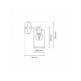 DEKORAT. STENSKA SVETILKA MILAGRO CHIC 1XE27 MLP8382