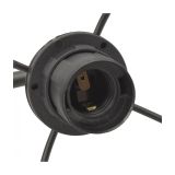 DEKORAT. STENSKA SVETILKA MILAGRO LARS BLACK 1XE27 MLP797