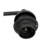 DEKORAT. STENSKA SVETILKA MILAGRO LARS BLACK 1XE27 MLP797