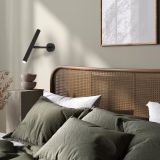 DEKORAT. STENSKA SVETILKA MILAGRO MONZA ČRNA 1XG9 MLP8837