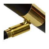 DEKORAT. STENSKA SVETILKA MILAGRO MONZA ČRNA/ZLATA 1XG9 MLP6332