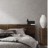 DEKORAT. STENSKA SVETILKA MILAGRO SHELF ČRNA 4W+5W+2W LED ML6344 NOČNA S POLIČKO