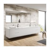 DEKORAT. STENSKA SVETILKA MILAGRO SHINE BELA 40CM 7W LED ML3875