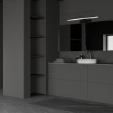 DEKORAT. STENSKA SVETILKA MILAGRO SPLASH ČRNA 40CM 8W LED ML5615