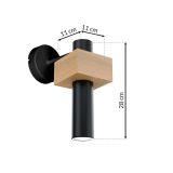 DEKORAT. STENSKA SVETILKA MILAGRO WEST ČRNA 1XGU10 MLP5508