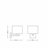 DEKORAT. STENSKA SVETILKA PHILIPS ELY 1X42W E14 36677/17/16 NIKELJ