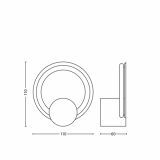 DEKORAT. STENSKA SVETILKA PHILIPS MORNING STENSKA SVETILKA ALUMINIJ 1X22W 2GX13 EEL-