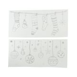 DEKORATIVNA NALEPKA DECORIS OKENSKA BELA, NA VRVI NOGAVICE. 23X49 CM. SORT