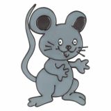 DEKORATIVNA NALEPKA STEUBER MAGIC GEL MIŠKA MALA