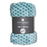 DEKORATIVNA ODEJA ATMOSPHERE 150X125 CM, MODRA, OTTOMAN