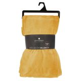 DEKORATIVNA ODEJA ATMOSPHERE 230X180 CM, FLANELA, OKER