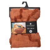 DEKORATIVNA ODEJA ATMOSPHERE INCA 130X180 BOMBAŽNA TERAKOTA