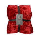 DEKORATIVNA ODEJA DECORIS RDEČA NOVOLETNA 130X170 CM