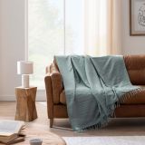 DEKORATIVNA ODEJA DOUCEUR D'INTÉRIEUR 180X220 LILIA SAUGE LAHKA Z RESICAMI