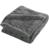 DEKORATIVNA ODEJA DOUCEUR D'INTÉRIEUR FLANELA 180X220 Z VZROCEM ARYA SIVA