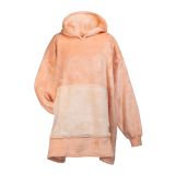 DEKORATIVNA ODEJA SVILANIT HOODIE ODRASLI ELLA PEACH&NOGAVICE