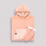 DEKORATIVNA ODEJA SVILANIT HOODIE ODRASLI ELLA PEACH&NOGAVICE