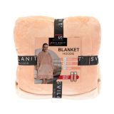DEKORATIVNA ODEJA SVILANIT HOODIE ODRASLI ELLA PEACH&NOGAVICE